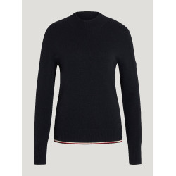 Maglione in cashmere Tommy Hilfiger Equestrian Ellery donna Cielo del deserto Blu Maglione in cashmere Tommy Hilfiger Equestrian Ellery donna Cielo del deserto Blu