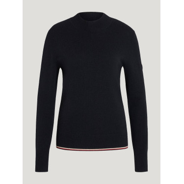 Maglione in cashmere Tommy Hilfiger Equestrian Ellery donna Cielo del deserto Blu Maglione in cashmere Tommy Hilfiger Equestrian Ellery donna Cielo del deserto Blu