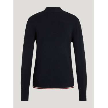 Maglione in cashmere Tommy Hilfiger Equestrian Ellery donna Cielo del deserto Blu Maglione in cashmere Tommy Hilfiger Equestrian Ellery donna Cielo del deserto Blu