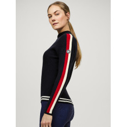 Felpa con zip Tommy Hilfiger Equestrian Carol donna Cielo del deserto Blu