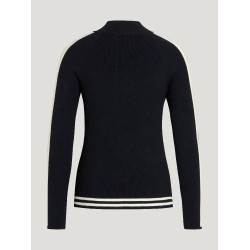 Felpa con zip Tommy Hilfiger Equestrian Carol donna Cielo del deserto Blu