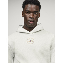 Felpa con cappuccio Tommy Hilfiger Equestrian Grove unisex Ecru Beige Felpa con cappuccio Tommy Hilfiger Equestrian Grove unisex Ecru Beige