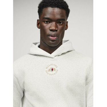 Felpa con cappuccio Tommy Hilfiger Equestrian Grove unisex Ecru Beige Felpa con cappuccio Tommy Hilfiger Equestrian Grove unisex Ecru Beige