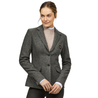 Blazer Tommy Hilfiger Equestrian Albany in tweed da donna Grigio mélange Blazer Tommy Hilfiger Equestrian Albany in tweed da donna Grigio mélange