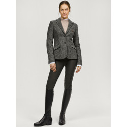 Blazer Tommy Hilfiger Equestrian Albany in tweed da donna Grigio mélange