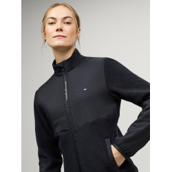 Giacca in pile Tommy Hilfiger Equestrian Huntington da donna Cielo del deserto Blu