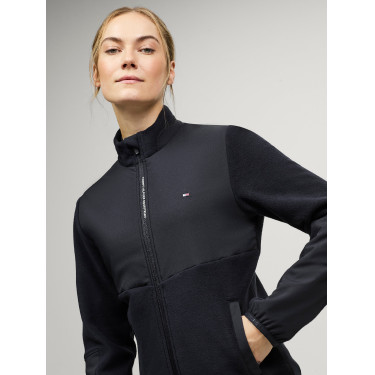 Giacca in pile Tommy Hilfiger Equestrian Huntington da donna Cielo del deserto Blu Giacca in pile Tommy Hilfiger Equestrian Huntington da donna Cielo del deserto Blu