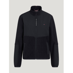 Giacca in pile Tommy Hilfiger Equestrian Huntington da donna Cielo del deserto Blu