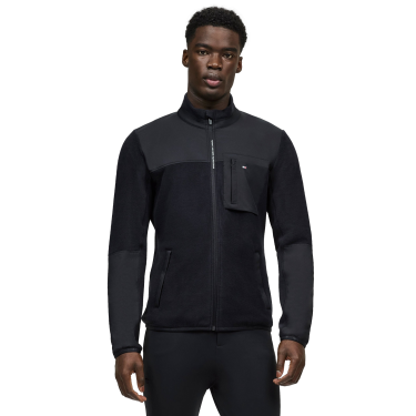 Giacca in pile Tommy Hilfiger Equestrian Woodstock da uomo Cielo del deserto Blu