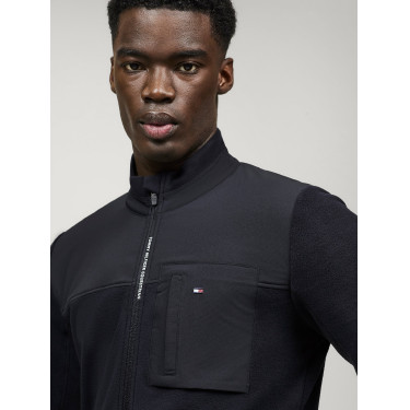 Giacca in pile Tommy Hilfiger Equestrian Woodstock da uomo Cielo del deserto Blu Giacca in pile Tommy Hilfiger Equestrian Woodstock da uomo Cielo del deserto Blu