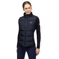 Gilet senza maniche trapuntato Tommy Hilfiger Equestrian Aurora donna Cielo del deserto Blu Gilet senza maniche trapuntato Tommy Hilfiger Equestrian Aurora donna Cielo del deserto Blu
