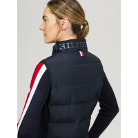 Gilet senza maniche trapuntato Tommy Hilfiger Equestrian Aurora donna Cielo del deserto Blu Gilet senza maniche trapuntato Tommy Hilfiger Equestrian Aurora donna Cielo del deserto Blu
