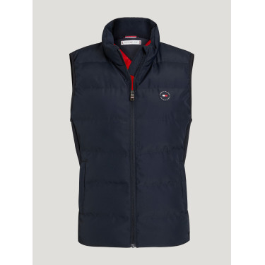 Gilet senza maniche trapuntato Tommy Hilfiger Equestrian Aurora donna Cielo del deserto Blu Gilet senza maniche trapuntato Tommy Hilfiger Equestrian Aurora donna Cielo del deserto Blu