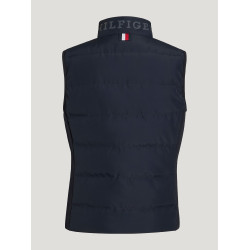 Gilet senza maniche trapuntato Tommy Hilfiger Equestrian Aurora donna Cielo del deserto Blu Gilet senza maniche trapuntato Tommy Hilfiger Equestrian Aurora donna Cielo del deserto Blu