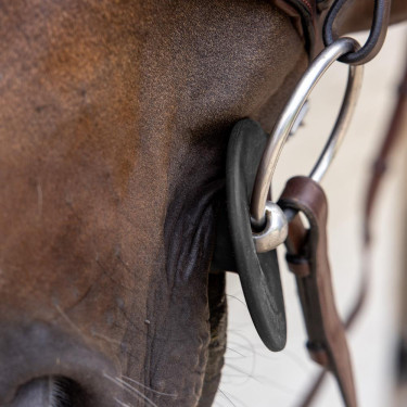 Anelli per morso in silicone Grooming Deluxe by Kentucky Nero Anelli per morso in silicone Grooming Deluxe by Kentucky Nero