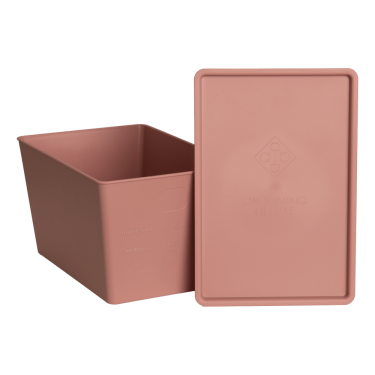 Scatola per alimenti con coperchio Grooming Deluxe by Kentucky Rosa antico