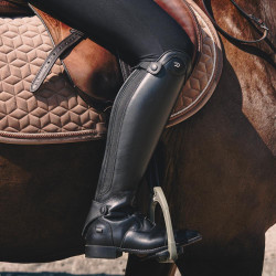 Stivali da equitazione Dy'on con lacci neri taglia 41/45 Nero