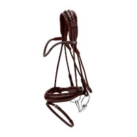 Briglia con capezzina larga in morbida pelle Dy’on Nero