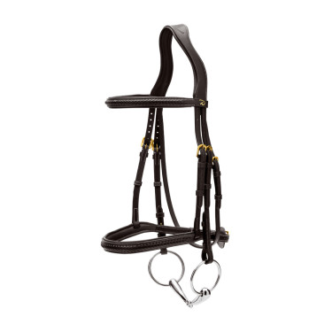 Briglia con capezzina intrecciata senza barbozza Dy'on Nero