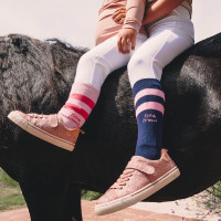 Calze Kentucky Bambini a righe confezione da 2 Kentucky Marina / rosa chiaro Blu marino