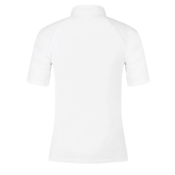 Camicia da concorso Kentucky Classic da donna con zip glitterata a maniche corte Bianco Camicia da concorso Kentucky Classic da donna con zip glitterata a maniche corte Bianco