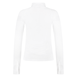 Camicia da concorso Kentucky Classic da donna con zip glitter a maniche lunghe Bianco Camicia da concorso Kentucky Classic da donna con zip glitter a maniche lunghe Bianco