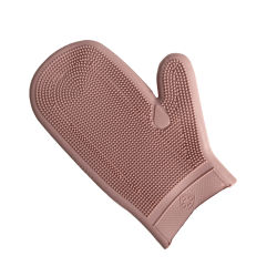 Guanto da grooming in gomma Grooming Deluxe by Kentucky Rosa antico