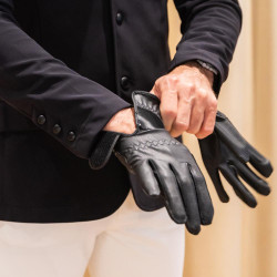 Guanti da equitazione Kentucky con Grip Nero