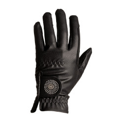 Guanti da equitazione Kentucky Grip con paillettes Nero