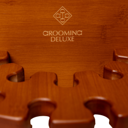 Porta-fruste rotondo Grooming Deluxe by Kentucky Legno Beige