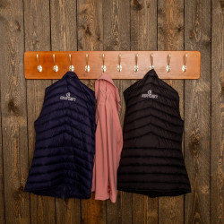 Porta cinghie e giacche 10 ganci Grooming Deluxe by Kentucky Legno Beige