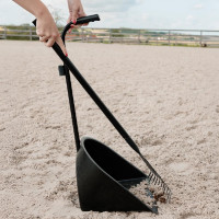 Ramassa-escrementi e Rastrello Grooming Deluxe di Kentucky Nero Ramassa-escrementi e Rastrello Grooming Deluxe di Kentucky Nero