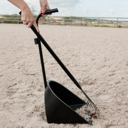 Ramassa-escrementi e Rastrello Grooming Deluxe di Kentucky Nero Ramassa-escrementi e Rastrello Grooming Deluxe di Kentucky Nero