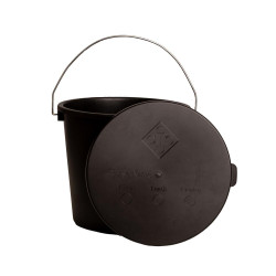 Secchio con coperchio Grooming Deluxe by Kentucky Nero Secchio con coperchio Grooming Deluxe by Kentucky Nero