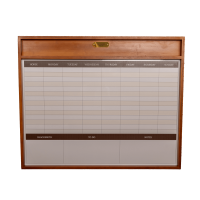 Tabella da scuderia magnetica con cornice Grooming Deluxe by Kentucky Legno Beige