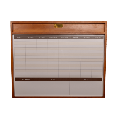 Tabella da scuderia magnetica con cornice Grooming Deluxe by Kentucky Legno Beige