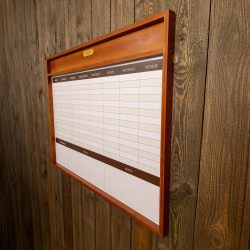 Tabella da scuderia magnetica con cornice Grooming Deluxe by Kentucky Legno Beige