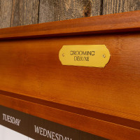 Tabella da scuderia magnetica con cornice Grooming Deluxe by Kentucky Legno Beige