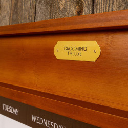 Tabella da scuderia magnetica con cornice Grooming Deluxe by Kentucky Legno Beige