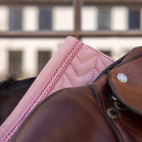 Sottosella Kentucky Velvet Mini Pearls Jumping Rosa antico