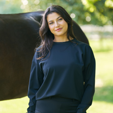 Felpa Imperial Riding Horse Angel donna Nero