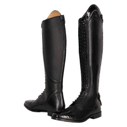 Stivali da equitazione Imperial Riding Olania Dressage Corti/Normali Nero / nero coccodrillo Stivali da equitazione Imperial Riding Olania Dressage Corti/Normali Nero / nero coccodrillo
