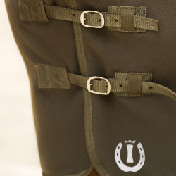 Coperta in pile con collo Imperial Riding Fundamental Verde oliva