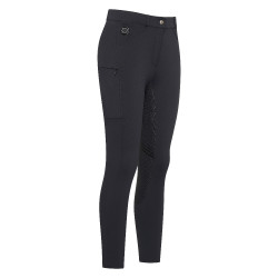 Pantaloni da equitazione riscaldati Imperial Riding donna Nero Pantaloni da equitazione riscaldati Imperial Riding donna Nero