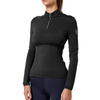Maglia tecnica Equestrian Stockholm Air Breeze da donna Edizione nera Maglia tecnica Equestrian Stockholm Air Breeze da donna Edizione nera