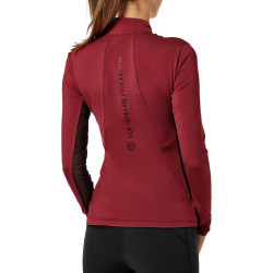 Maglia tecnica Equestrian Stockholm Air Breeze da donna Bordeaux Maglia tecnica Equestrian Stockholm Air Breeze da donna Bordeaux