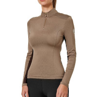 Maglia tecnica Equestrian Stockholm Air Breeze da donna Champagne Beige