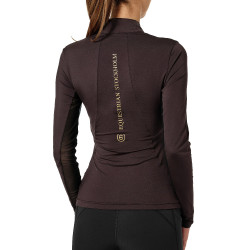 Maglia tecnica Equestrian Stockholm Air Breeze da donna Marrone dorato Maglia tecnica Equestrian Stockholm Air Breeze da donna Marrone dorato