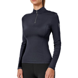 Maglia tecnica Equestrian Stockholm Air Breeze da donna Blu notte Blu marino Maglia tecnica Equestrian Stockholm Air Breeze da donna Blu notte Blu marino