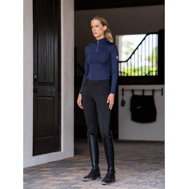 Maglia tecnica Equestrian Stockholm Air Breeze da donna Blu notte Blu marino Maglia tecnica Equestrian Stockholm Air Breeze da donna Blu notte Blu marino
